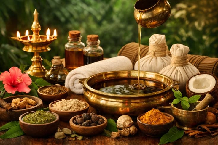 Ayurvedic herbs and oils